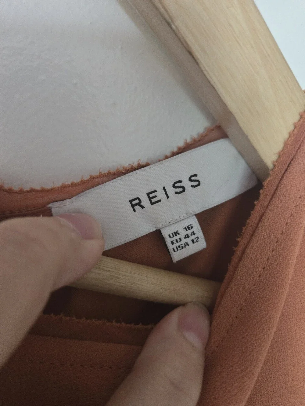 Reiss Florina Orange Split Leg Jumpsuit Size 12